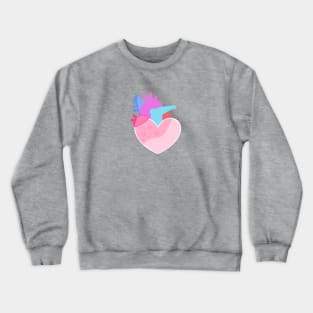 pink heart and arteries Crewneck Sweatshirt